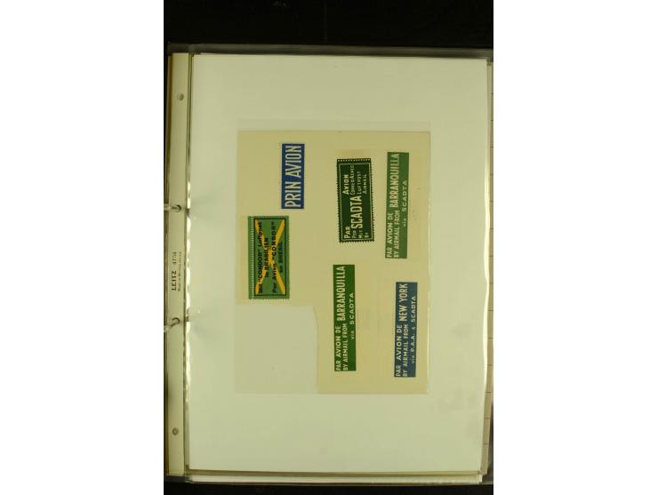 1920/1939, umfangreiche Sammlung mit ca. 170 Briefen und Karten auf selbstgefertigten Albenblätttern mit Beschriftung, dabei 