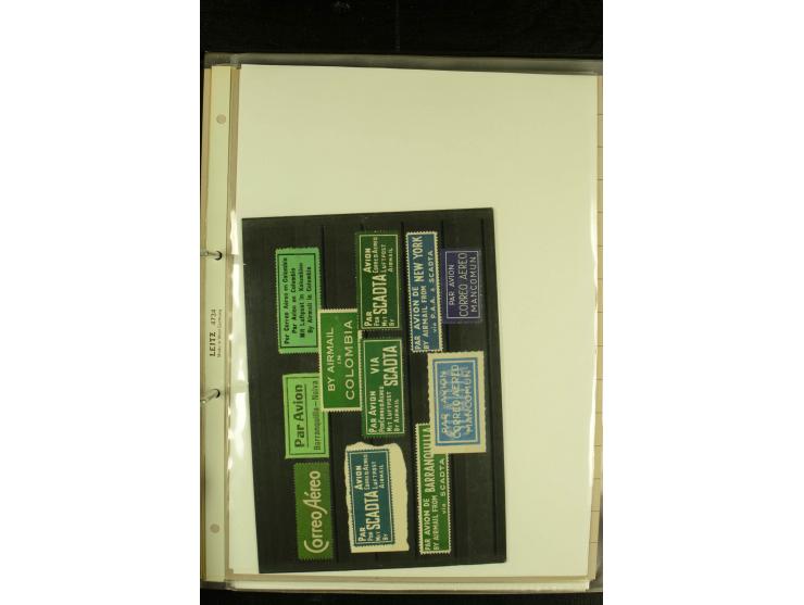 1920/1939, umfangreiche Sammlung mit ca. 170 Briefen und Karten auf selbstgefertigten Albenblätttern mit Beschriftung, dabei 