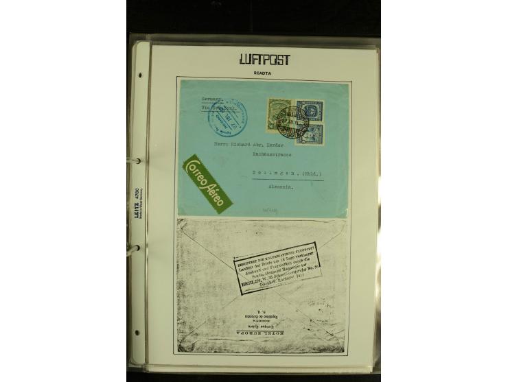 1920/1939, umfangreiche Sammlung mit ca. 170 Briefen und Karten auf selbstgefertigten Albenblätttern mit Beschriftung, dabei 