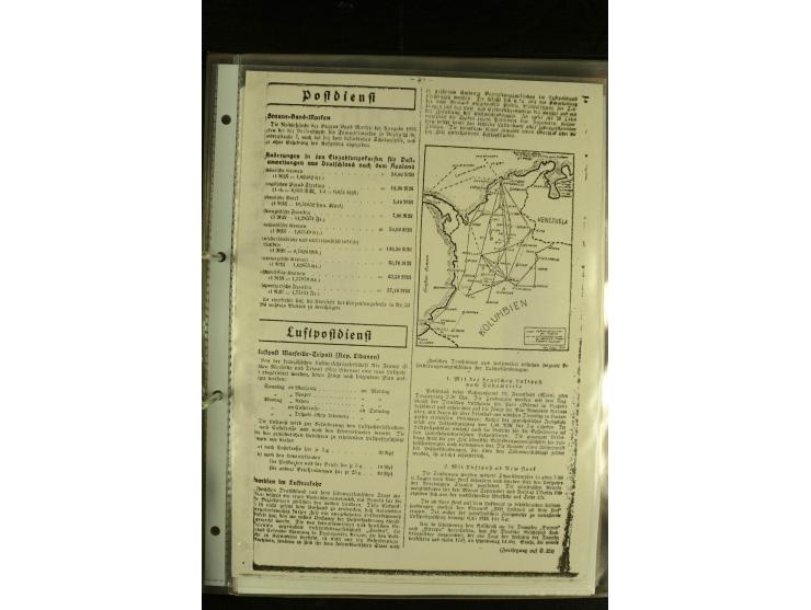 1920/1939, umfangreiche Sammlung mit ca. 170 Briefen und Karten auf selbstgefertigten Albenblätttern mit Beschriftung, dabei 