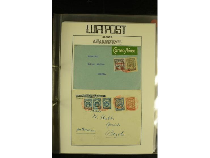 1920/1939, umfangreiche Sammlung mit ca. 170 Briefen und Karten auf selbstgefertigten Albenblätttern mit Beschriftung, dabei 