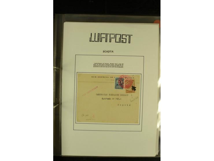 1920/1939, umfangreiche Sammlung mit ca. 170 Briefen und Karten auf selbstgefertigten Albenblätttern mit Beschriftung, dabei 