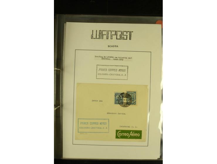 1920/1939, umfangreiche Sammlung mit ca. 170 Briefen und Karten auf selbstgefertigten Albenblätttern mit Beschriftung, dabei 
