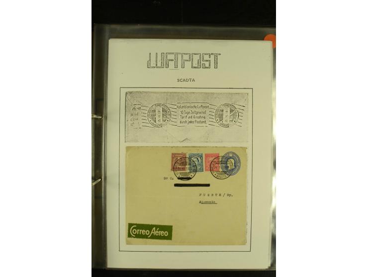 1920/1939, umfangreiche Sammlung mit ca. 170 Briefen und Karten auf selbstgefertigten Albenblätttern mit Beschriftung, dabei 