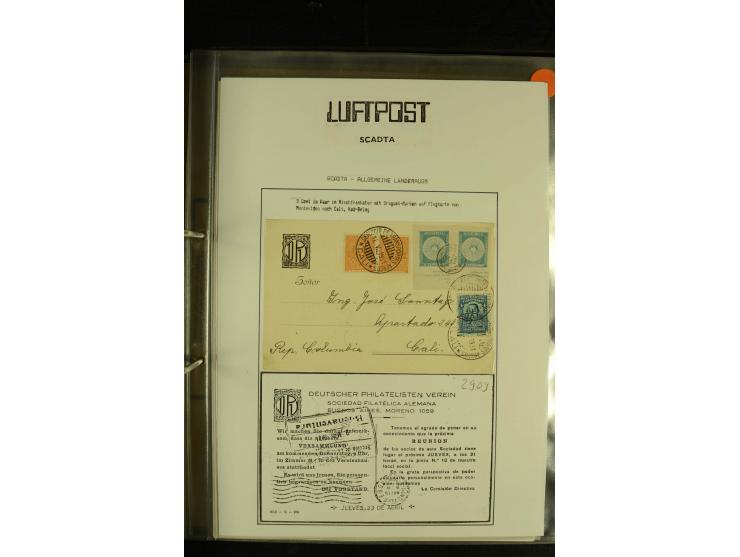 1920/1939, umfangreiche Sammlung mit ca. 170 Briefen und Karten auf selbstgefertigten Albenblätttern mit Beschriftung, dabei 