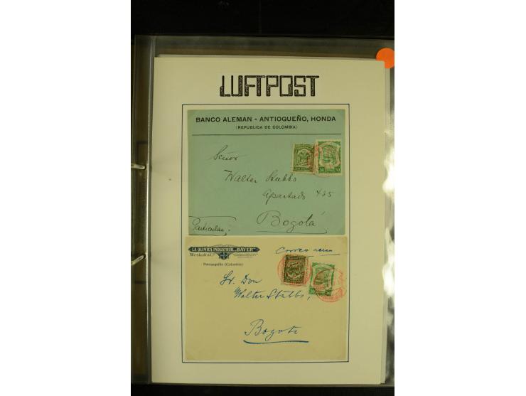 1920/1939, umfangreiche Sammlung mit ca. 170 Briefen und Karten auf selbstgefertigten Albenblätttern mit Beschriftung, dabei 