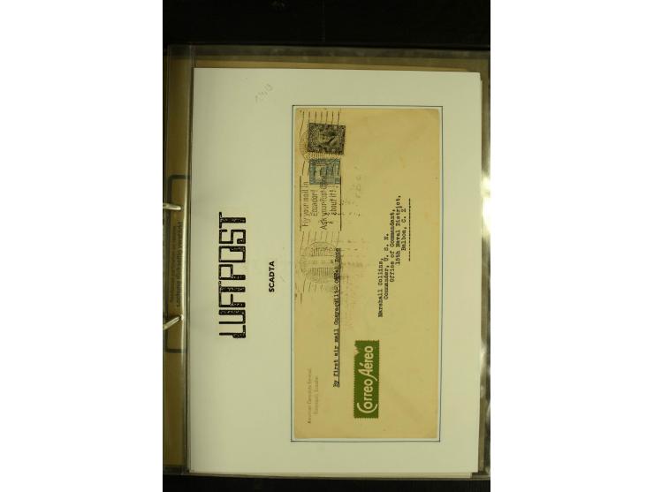 1920/1939, umfangreiche Sammlung mit ca. 170 Briefen und Karten auf selbstgefertigten Albenblätttern mit Beschriftung, dabei 