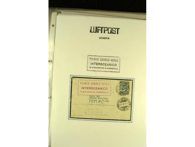 1920/1939, umfangreiche Sammlung mit ca. 170 Briefen und Karten auf selbstgefertigten Albenblätttern mit Beschriftung, dabei 