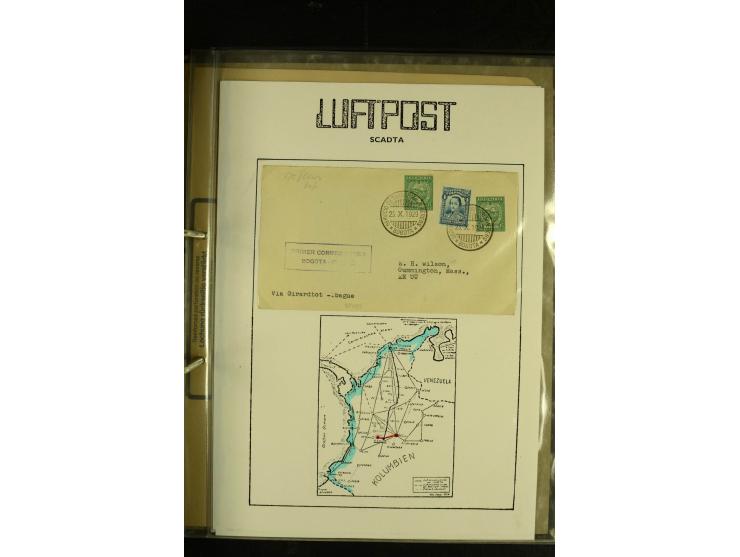 1920/1939, umfangreiche Sammlung mit ca. 170 Briefen und Karten auf selbstgefertigten Albenblätttern mit Beschriftung, dabei 