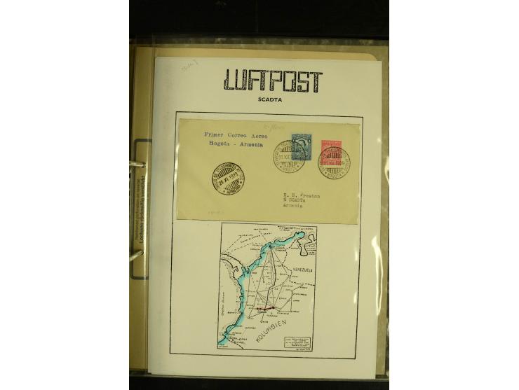 1920/1939, umfangreiche Sammlung mit ca. 170 Briefen und Karten auf selbstgefertigten Albenblätttern mit Beschriftung, dabei 