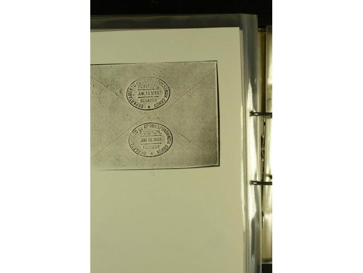 1920/1939, umfangreiche Sammlung mit ca. 170 Briefen und Karten auf selbstgefertigten Albenblätttern mit Beschriftung, dabei 