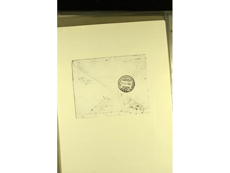 1920/1939, umfangreiche Sammlung mit ca. 170 Briefen und Karten auf selbstgefertigten Albenblätttern mit Beschriftung, dabei 