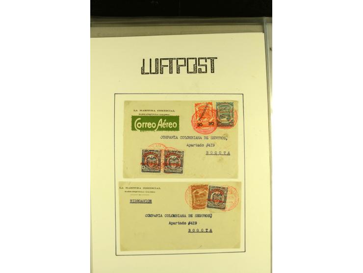 1920/1939, umfangreiche Sammlung mit ca. 170 Briefen und Karten auf selbstgefertigten Albenblätttern mit Beschriftung, dabei 