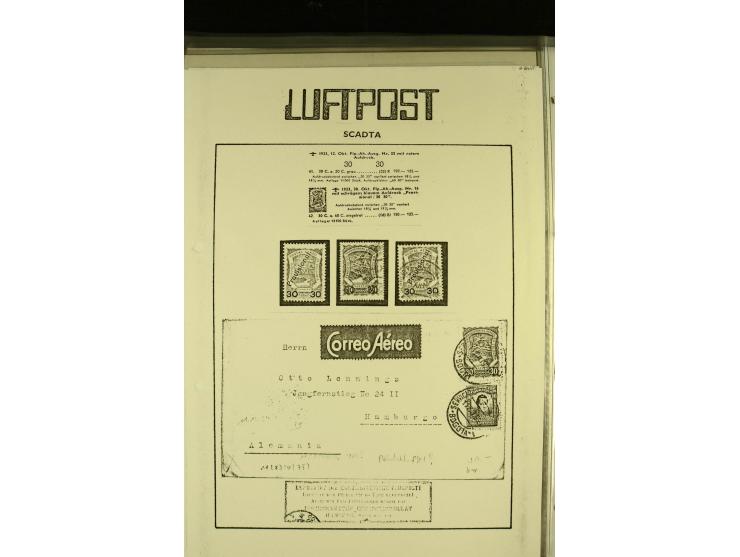 1920/1939, umfangreiche Sammlung mit ca. 170 Briefen und Karten auf selbstgefertigten Albenblätttern mit Beschriftung, dabei 
