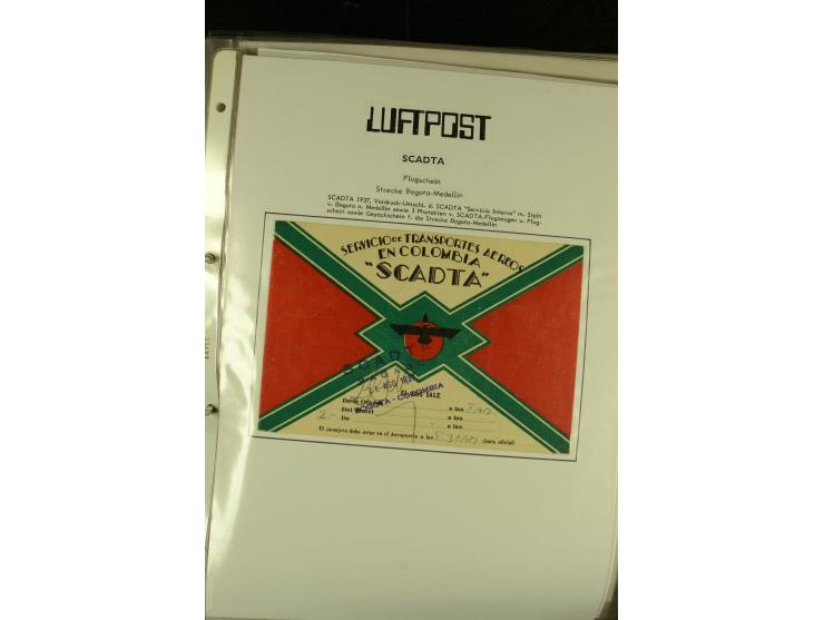1920/1939, umfangreiche Sammlung mit ca. 170 Briefen und Karten auf selbstgefertigten Albenblätttern mit Beschriftung, dabei 
