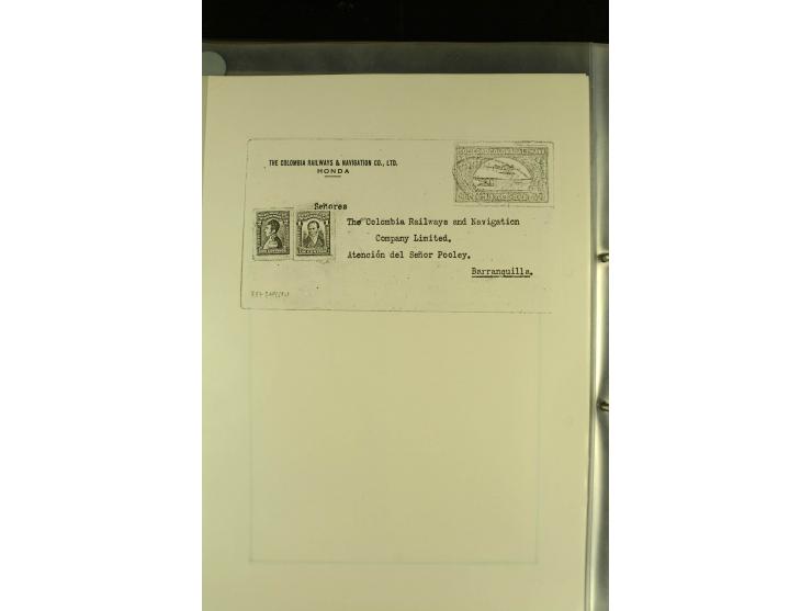 1920/1939, umfangreiche Sammlung mit ca. 170 Briefen und Karten auf selbstgefertigten Albenblätttern mit Beschriftung, dabei 