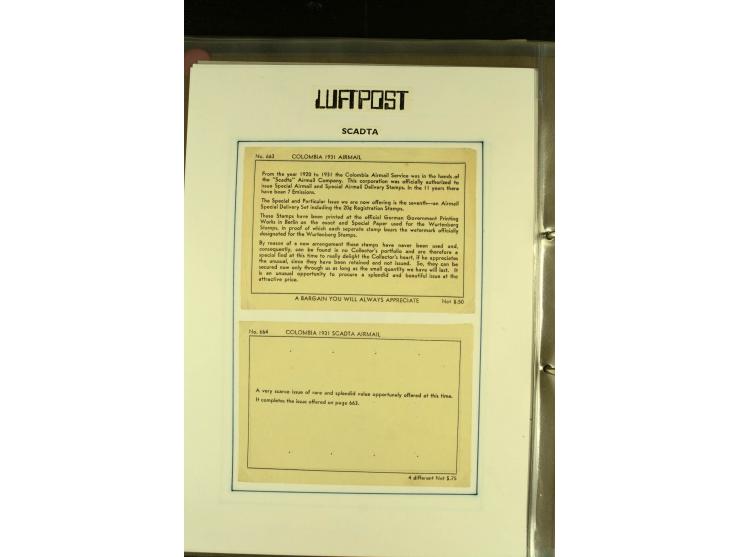 1920/1939, umfangreiche Sammlung mit ca. 170 Briefen und Karten auf selbstgefertigten Albenblätttern mit Beschriftung, dabei 