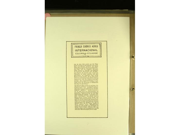 1920/1939, umfangreiche Sammlung mit ca. 170 Briefen und Karten auf selbstgefertigten Albenblätttern mit Beschriftung, dabei 