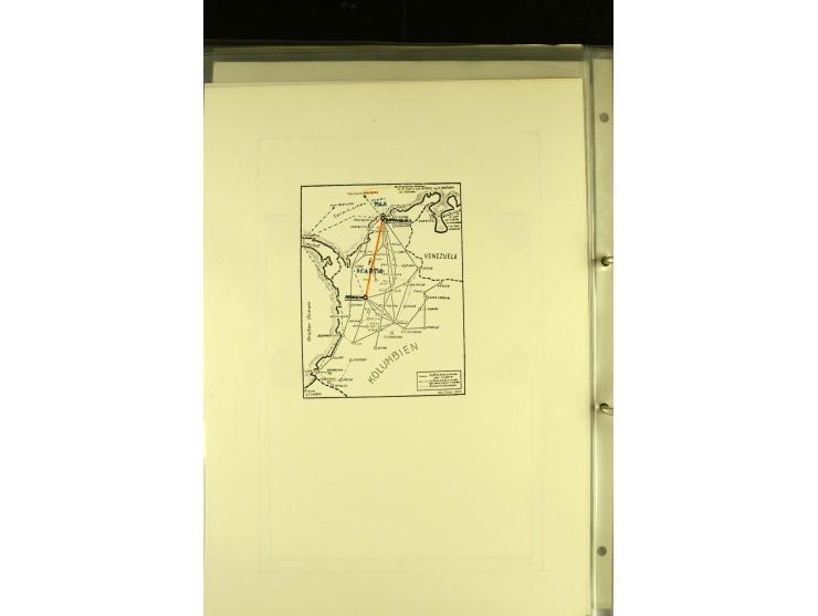 1920/1939, umfangreiche Sammlung mit ca. 170 Briefen und Karten auf selbstgefertigten Albenblätttern mit Beschriftung, dabei 