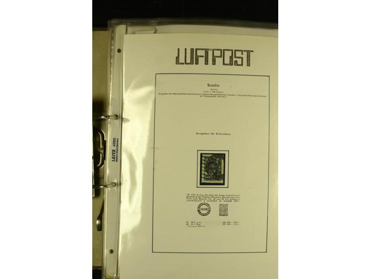 1920/1923, umfangreiche, meist ungebrauchte und gestempelte Sammlung mit u.a. Mi.-Nr. 27 gestempelt (oben mit kleinem Einriss