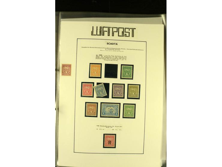 1920/1923, umfangreiche, meist ungebrauchte und gestempelte Sammlung mit u.a. Mi.-Nr. 27 gestempelt (oben mit kleinem Einriss