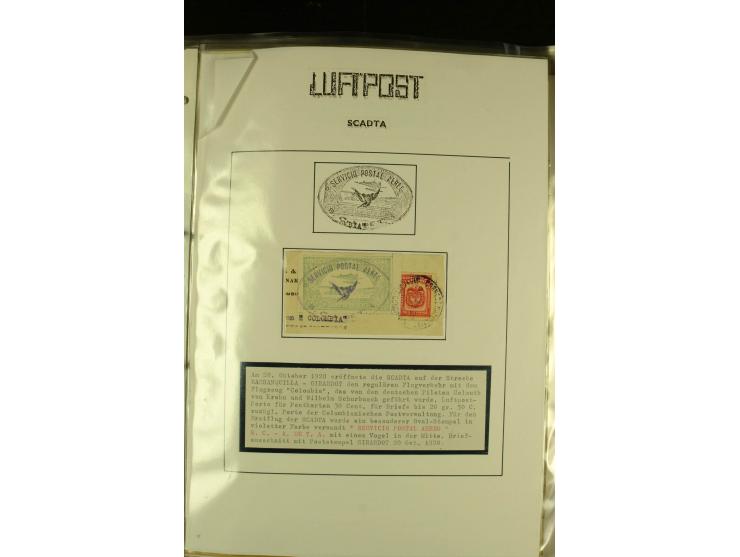 1920/1923, umfangreiche, meist ungebrauchte und gestempelte Sammlung mit u.a. Mi.-Nr. 27 gestempelt (oben mit kleinem Einriss
