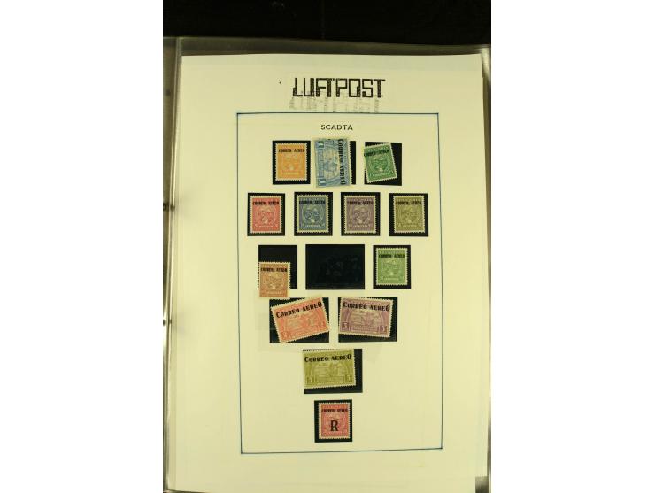 1920/1923, umfangreiche, meist ungebrauchte und gestempelte Sammlung mit u.a. Mi.-Nr. 27 gestempelt (oben mit kleinem Einriss