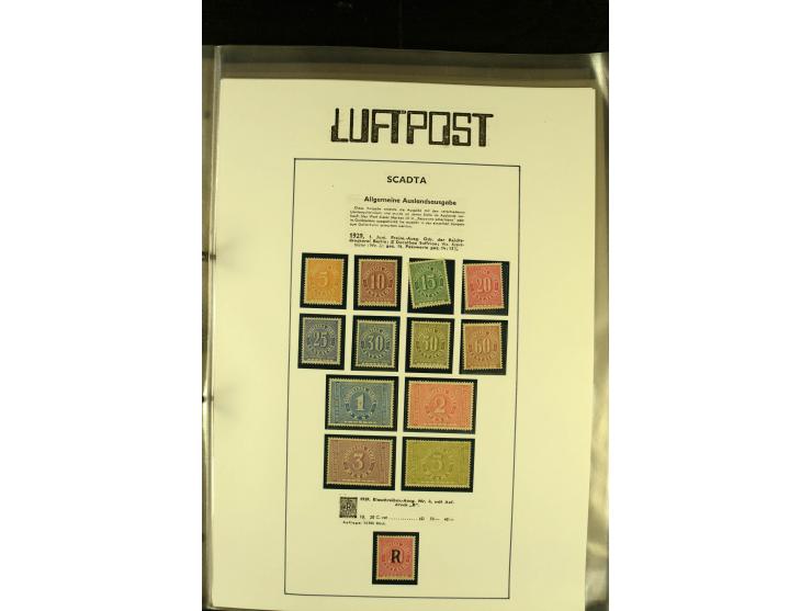 1920/1923, umfangreiche, meist ungebrauchte und gestempelte Sammlung mit u.a. Mi.-Nr. 27 gestempelt (oben mit kleinem Einriss