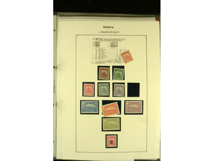 1920/1923, umfangreiche, meist ungebrauchte und gestempelte Sammlung mit u.a. Mi.-Nr. 27 gestempelt (oben mit kleinem Einriss
