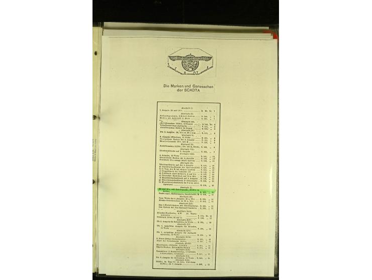 1920/1923, umfangreiche, meist ungebrauchte und gestempelte Sammlung mit u.a. Mi.-Nr. 27 gestempelt (oben mit kleinem Einriss