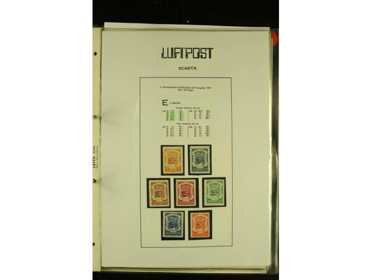1920/1923, umfangreiche, meist ungebrauchte und gestempelte Sammlung mit u.a. Mi.-Nr. 27 gestempelt (oben mit kleinem Einriss