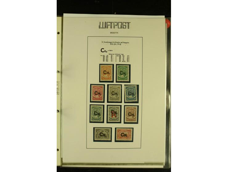 1920/1923, umfangreiche, meist ungebrauchte und gestempelte Sammlung mit u.a. Mi.-Nr. 27 gestempelt (oben mit kleinem Einriss