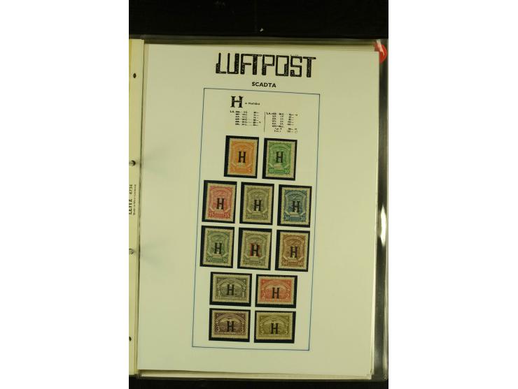 1920/1923, umfangreiche, meist ungebrauchte und gestempelte Sammlung mit u.a. Mi.-Nr. 27 gestempelt (oben mit kleinem Einriss