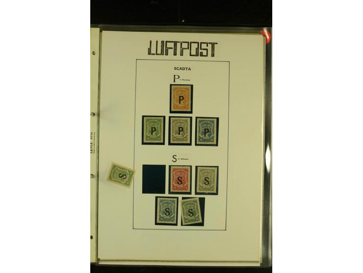 1920/1923, umfangreiche, meist ungebrauchte und gestempelte Sammlung mit u.a. Mi.-Nr. 27 gestempelt (oben mit kleinem Einriss