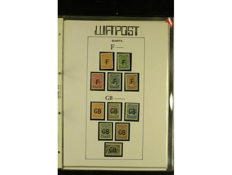 1920/1923, umfangreiche, meist ungebrauchte und gestempelte Sammlung mit u.a. Mi.-Nr. 27 gestempelt (oben mit kleinem Einriss