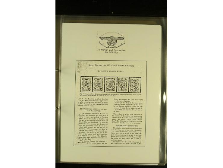 1920/1923, umfangreiche, meist ungebrauchte und gestempelte Sammlung mit u.a. Mi.-Nr. 27 gestempelt (oben mit kleinem Einriss
