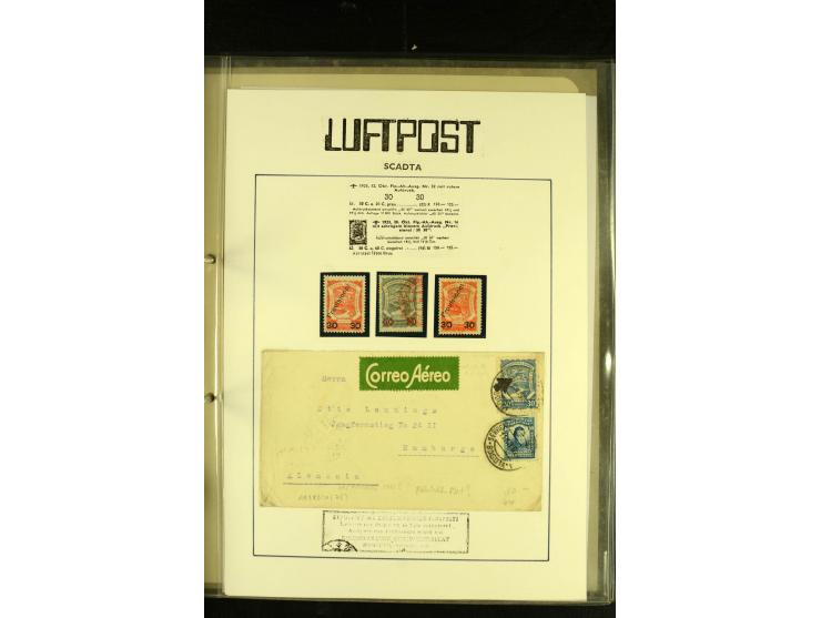 1920/1923, umfangreiche, meist ungebrauchte und gestempelte Sammlung mit u.a. Mi.-Nr. 27 gestempelt (oben mit kleinem Einriss