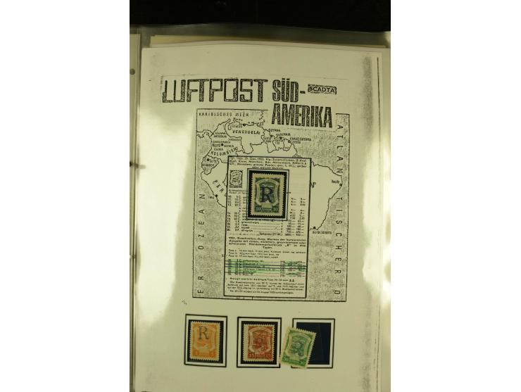 1920/1923, umfangreiche, meist ungebrauchte und gestempelte Sammlung mit u.a. Mi.-Nr. 27 gestempelt (oben mit kleinem Einriss
