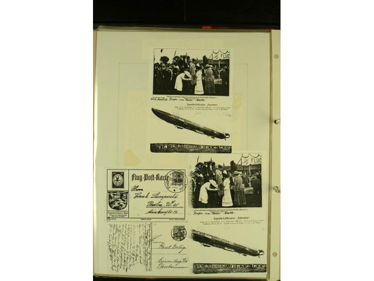 1912/1939, Sammlung mit ca. 60 Briefen und Karten inkl. Rhein-Main mit einigen besseren Frankaturen, interessanten Fahrten un