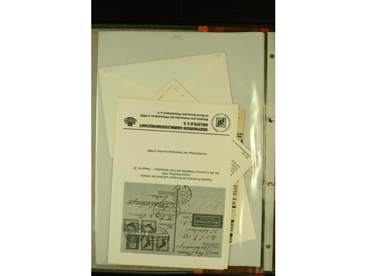 1912/1939, Sammlung mit ca. 60 Briefen und Karten inkl. Rhein-Main mit einigen besseren Frankaturen, interessanten Fahrten un