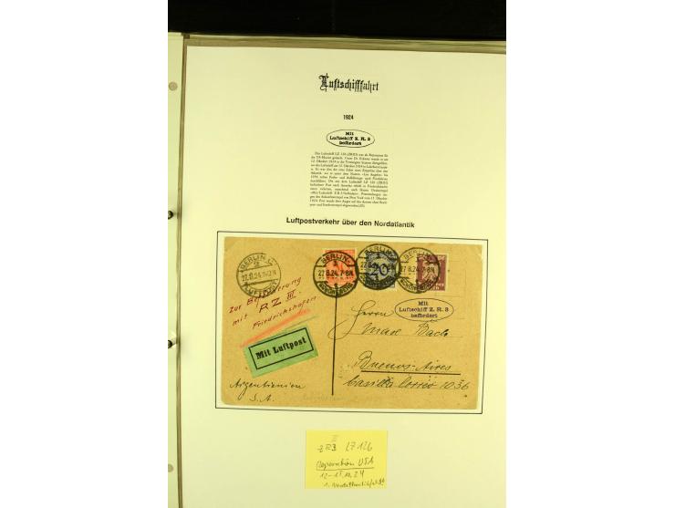 1912/1939, Sammlung mit ca. 60 Briefen und Karten inkl. Rhein-Main mit einigen besseren Frankaturen, interessanten Fahrten un