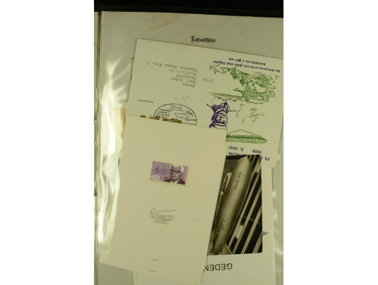 1912/1939, Sammlung mit ca. 60 Briefen und Karten inkl. Rhein-Main mit einigen besseren Frankaturen, interessanten Fahrten un