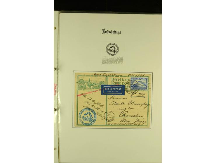 1912/1939, Sammlung mit ca. 60 Briefen und Karten inkl. Rhein-Main mit einigen besseren Frankaturen, interessanten Fahrten un