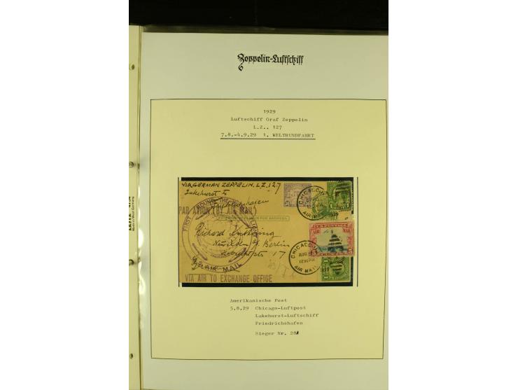 1912/1939, Sammlung mit ca. 60 Briefen und Karten inkl. Rhein-Main mit einigen besseren Frankaturen, interessanten Fahrten un