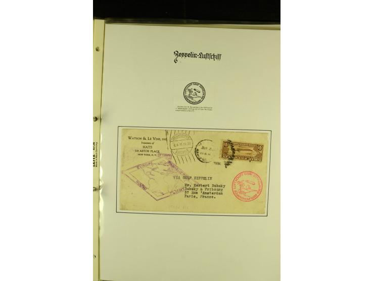 1912/1939, Sammlung mit ca. 60 Briefen und Karten inkl. Rhein-Main mit einigen besseren Frankaturen, interessanten Fahrten un