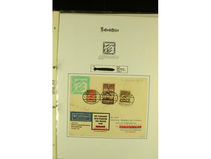 1912/1939, Sammlung mit ca. 60 Briefen und Karten inkl. Rhein-Main mit einigen besseren Frankaturen, interessanten Fahrten un