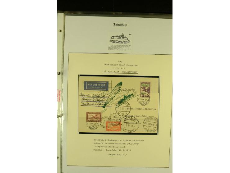 1912/1939, Sammlung mit ca. 60 Briefen und Karten inkl. Rhein-Main mit einigen besseren Frankaturen, interessanten Fahrten un