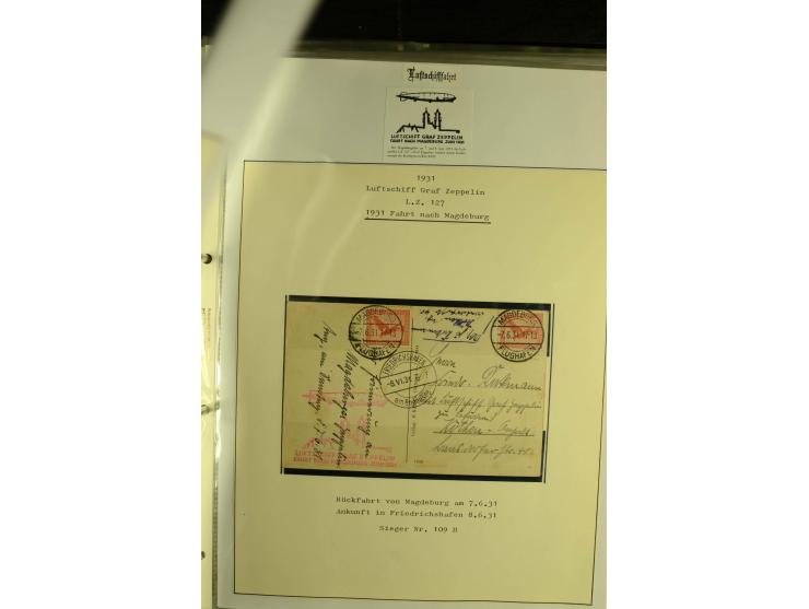 1912/1939, Sammlung mit ca. 60 Briefen und Karten inkl. Rhein-Main mit einigen besseren Frankaturen, interessanten Fahrten un