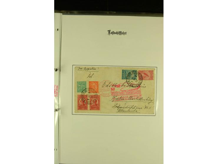 1912/1939, Sammlung mit ca. 60 Briefen und Karten inkl. Rhein-Main mit einigen besseren Frankaturen, interessanten Fahrten un