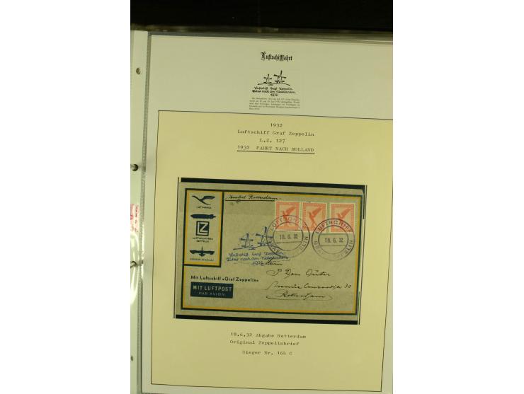 1912/1939, Sammlung mit ca. 60 Briefen und Karten inkl. Rhein-Main mit einigen besseren Frankaturen, interessanten Fahrten un